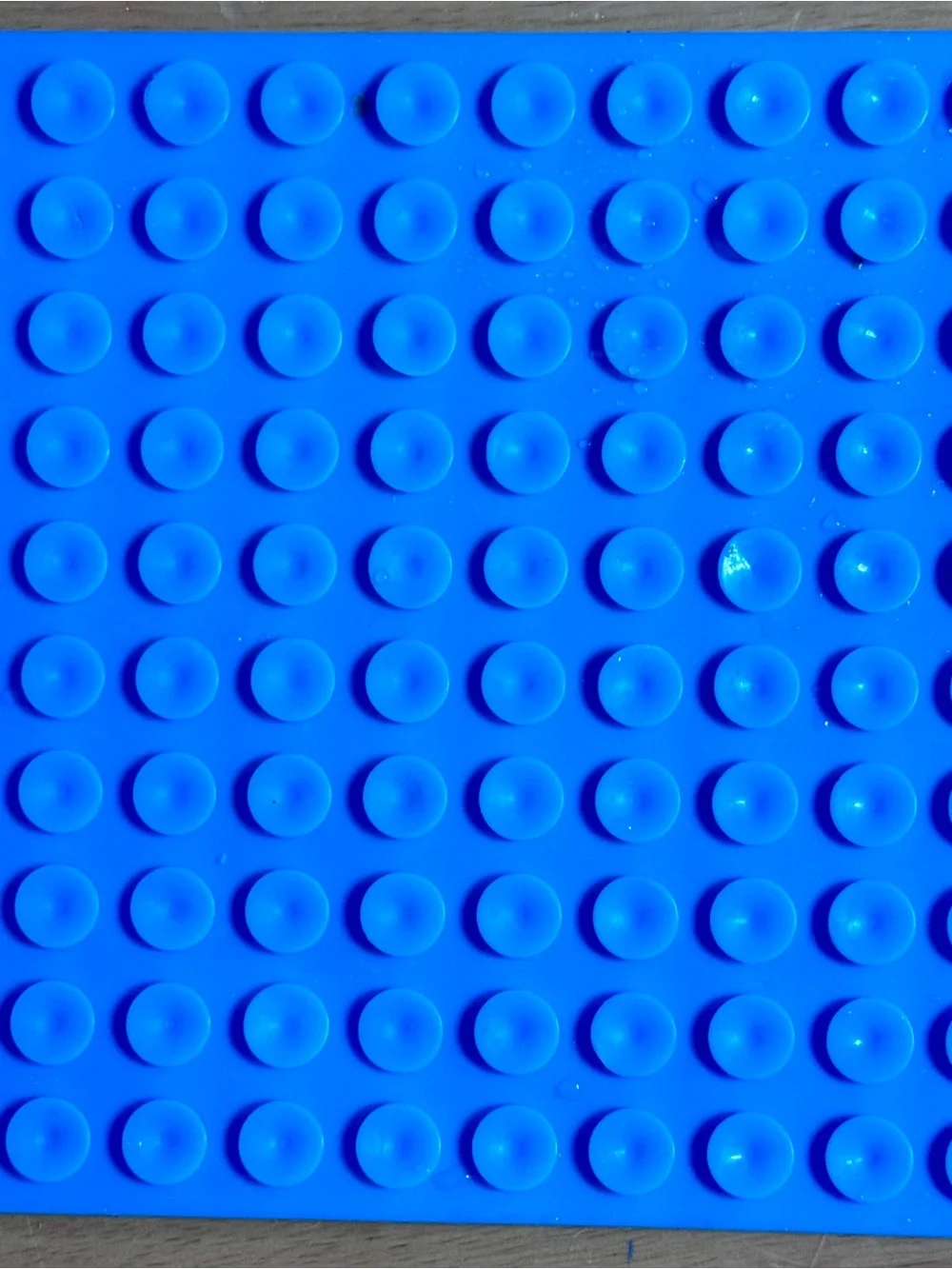 Blue Silicone Square Treat Puzzle Mat